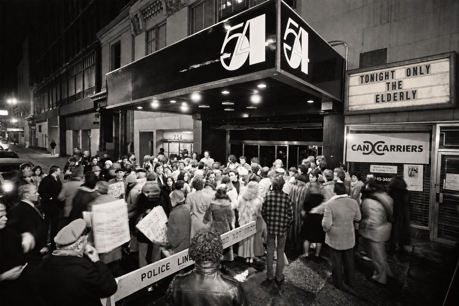 Crowd outside Studio 54